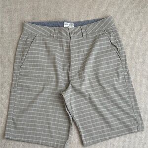 Hang Ten Gray Flat Front Lightweight Shorts